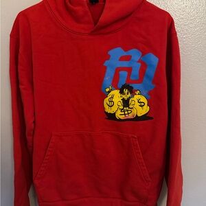 Red Graphic Hoodie